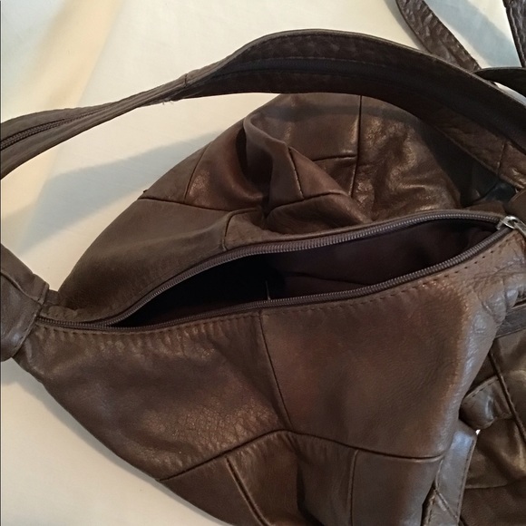 Brown leather backpack, made In Mexico.EUC